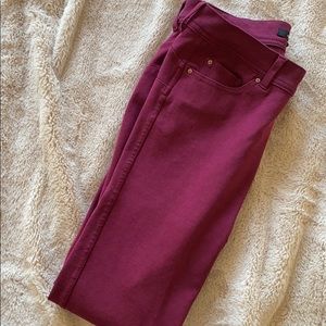 Burgundy Jeggings